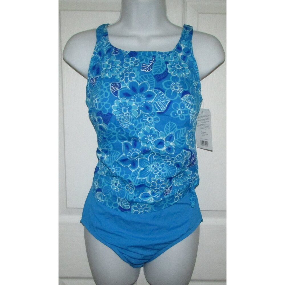 MAXINE of Hollywood  Unikini 1 Pc Swimsuit - Sz 12 - NEW